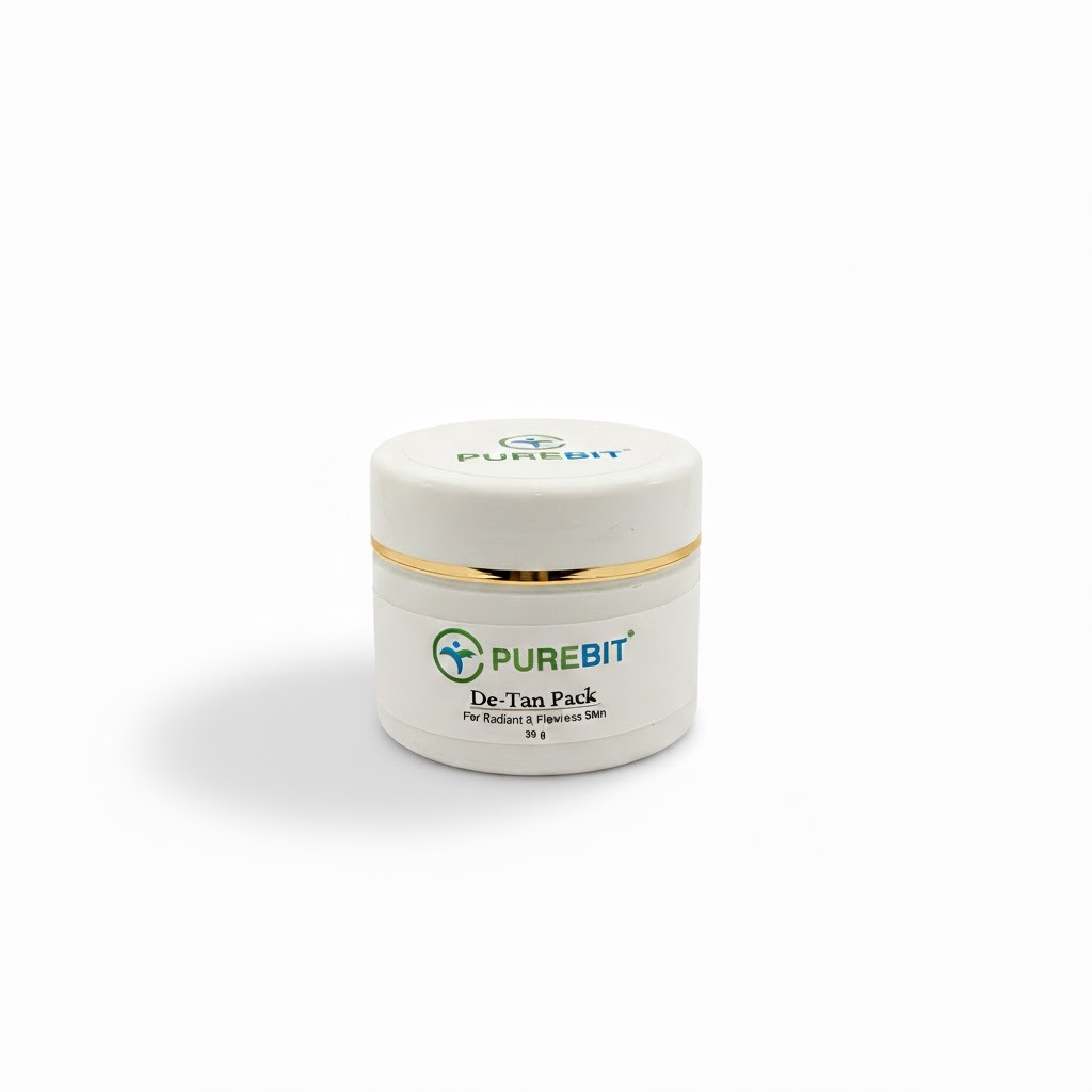 2. DeTan Pack - Plain Background with shadow_ De-Tan Pack for Dry & Oily Skin by PUREBIT - Image 1